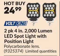 Princess Auto 2 pk 4 in. 2,000 Lumen LED Spot Light with Position Light offer