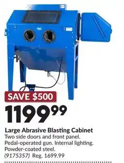 Princess Auto Large Abrasive Blasting Cabinet offer