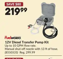 Princess Auto 12V Diesel Transfer Pump Kit offer