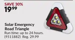 Princess Auto Solar Emergency Road Triangle offer