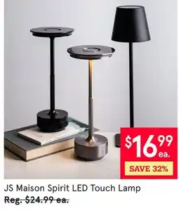Kitchen Stuff Plus JS Maison Spirit LED Touch Lamp offer