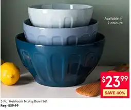 Kitchen Stuff Plus 3 Pc. Heirloom Mixing Bowl Set offer