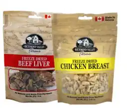 Petsmart Richmond Valley Farms Freeze dried dog treats offer