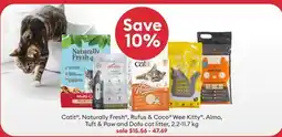 Petsmart Catit , Naturally Fresh , Rufus & Coco Wee Kitty , Almo, Tuft & Paw and Dofu cat litter offer