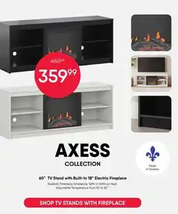 Meubles RD Axess - TV Stand with Electric Fireplace 60 offer