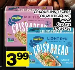 Supermarché PA CRAQUELINS (LÉGERS OU MULTIGRAINS) WASA | Crackers offer