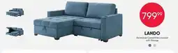 Meubles RD Lando - Compact Reversible Convertible Loveseat with Storage offer