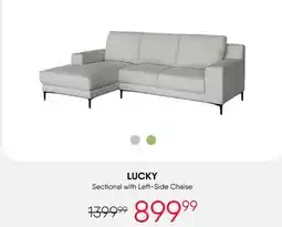 Meubles RD Lucky - Sectional with Chaise offer