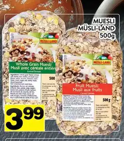 Supermarché PA MUESLI MÜSLI-LAND offer