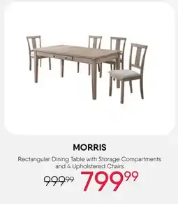 Meubles RD Morris - Rectangular Dining Table with Storage offer