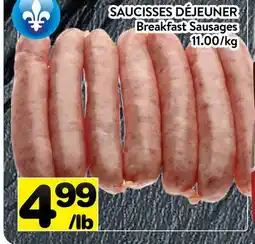 Supermarché PA SAUCISSES DÉJEUNER | Breakfast Sausages offer