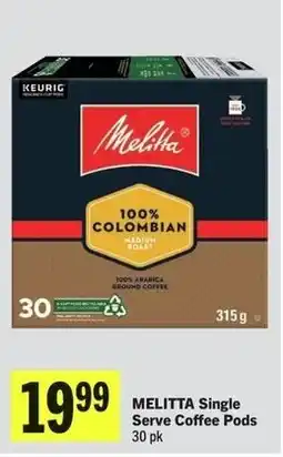IGA Melitta single serve coffee pods offer