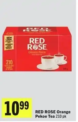 IGA Red rose orange pekoe tea offer