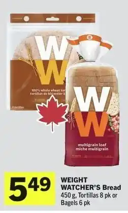 IGA Weight watcher's bread offer