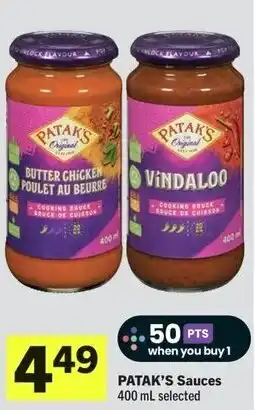 IGA Patak's sauces offer