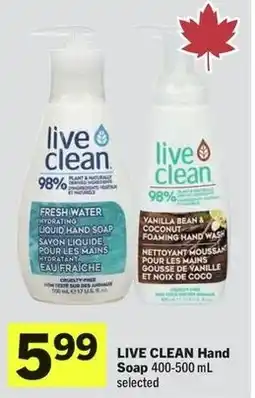 IGA Live clean hand soap offer