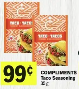 IGA Compliments taco seasoning offer