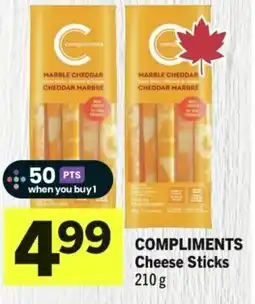 IGA Compliments cheese sticks offer