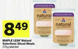 IGA Maple leaf natural selections sliced meats offer