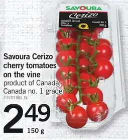 Loblaws Savoura Cerizo cherry tomatoes on the vine offer