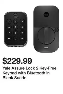 Newegg Yale Assure Lock 2 Key-Free Keypad with Bluetooth in Black Suede offer