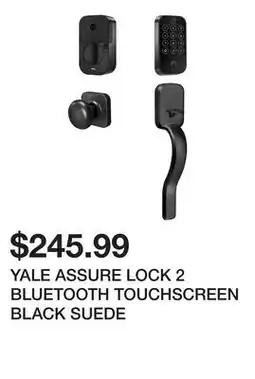 Newegg YALE ASSURE LOCK 2 BLUETOOTH TOUCHSCREEN BLACK SUEDE offer