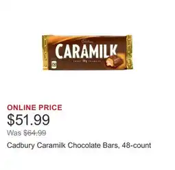 Costco Cadbury Caramilk Chocolate Bars, 48-count offer
