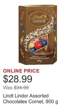 Costco Lindt Lindor Assorted Chocolates Cornet offer