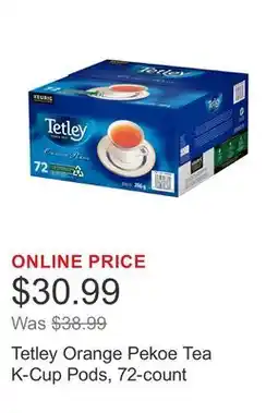Costco Tetley Orange Pekoe Tea K-Cup Pods, 72-count offer