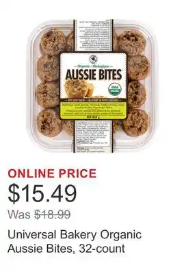 Costco Universal Bakery Organic Aussie Bites, 32-count offer