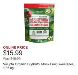 Costco Volupta Organic Erythritol Monk Fruit Sweetener offer