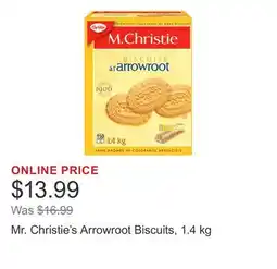 Costco Mr. Christie's Arrowroot Biscuits offer