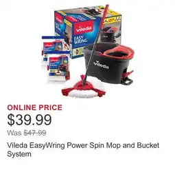 Costco Vileda EasyWring Power Spin Mop and Bucket System offer
