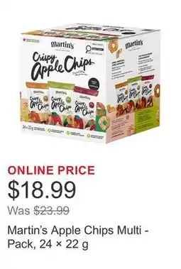 Costco Martin's Apple Chips Multi - Pack, 24 × offer