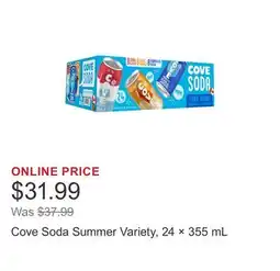 Costco Cove Soda Summer Variety, 24 × offer