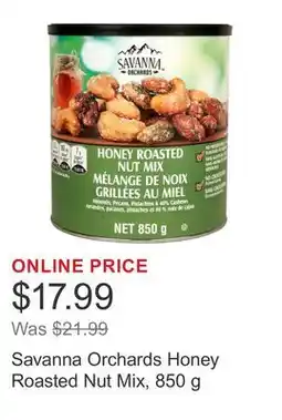 Costco Savanna Orchards Honey Roasted Nut Mix offer