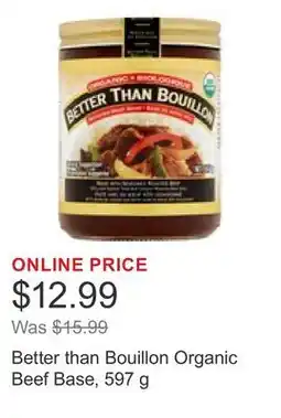 Costco Better than Bouillon Organic Beef Base offer