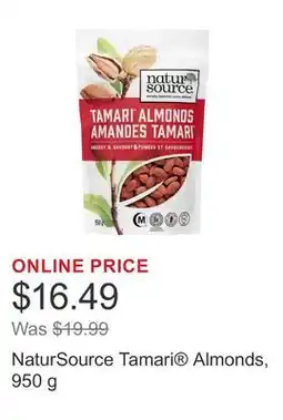 Costco NaturSource Tamari Almonds offer