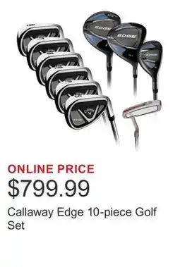 Costco Callaway Edge 10-piece Golf Set offer