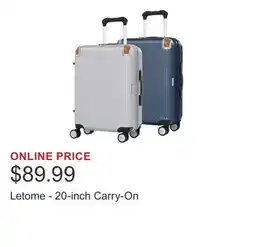 Costco Letome - 20-inch Carry-On offer