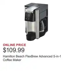 Costco Hamilton Beach FlexBrew Advanced 5-in-1 Coffee Maker offer