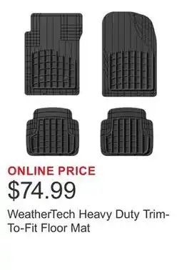Costco WeatherTech Heavy Duty Trim-To-Fit Floor Mat offer