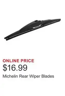 Costco Michelin Rear Wiper Blades offer