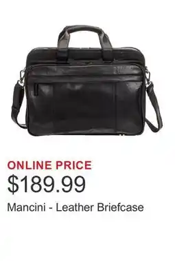 Costco Mancini - Leather Briefcase offer