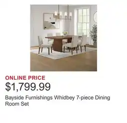 Costco Bayside Furnishings Whidbey 7-piece Dining Room Set offer