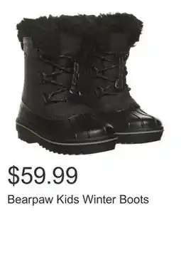 Costco Bearpaw Kids Winter Boots offer