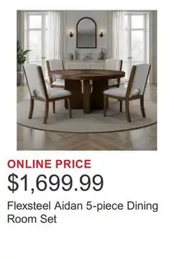Costco Flexsteel Aidan 5-piece Dining Room Set offer