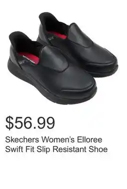 Costco Skechers Women's Elloree Swift Fit Slip Resistant Shoe offer