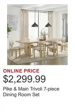 Costco Pike & Main Trivoli 7-piece Dining Room Set offer