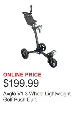 Costco Axglo V1 3 Wheel Lightweight Golf Push Cart offer